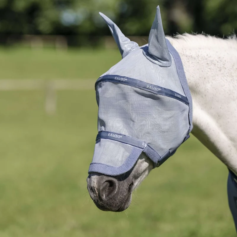 Rambo Masque Anti-Mouches Heather Blue/Blue/Silver