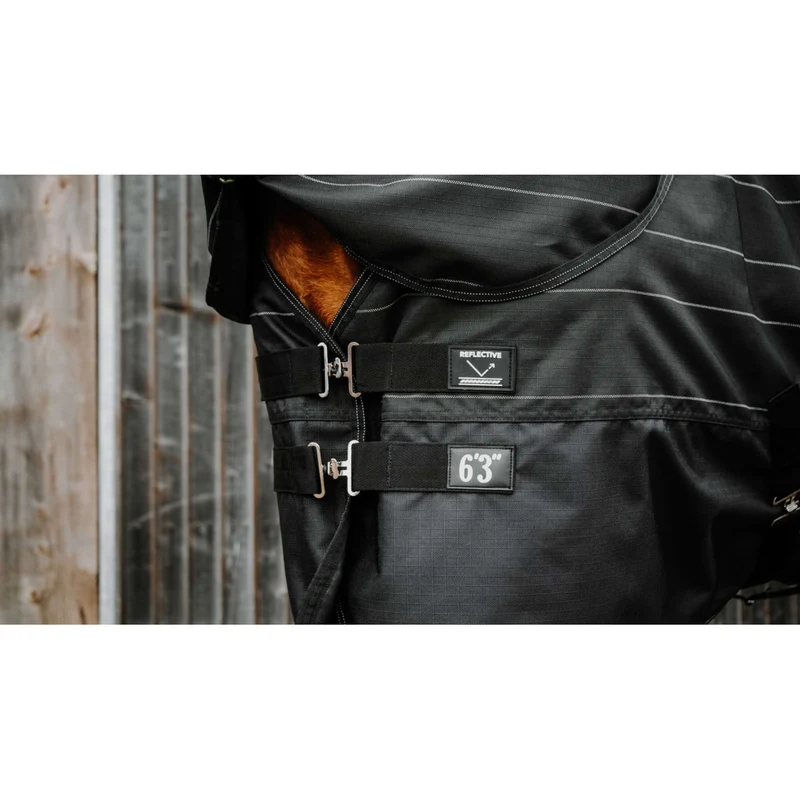 EQUITHÈME Couverture Imperméable Lumin 600D 50g Noir