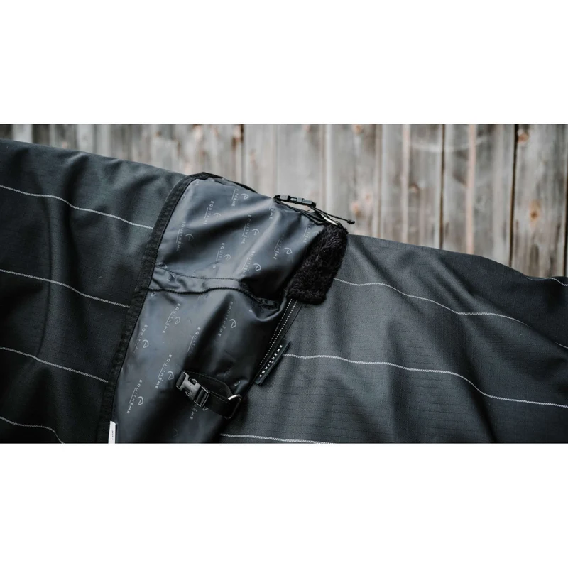 EQUITHÈME Couverture Imperméable Lumin 600D 50g Noir