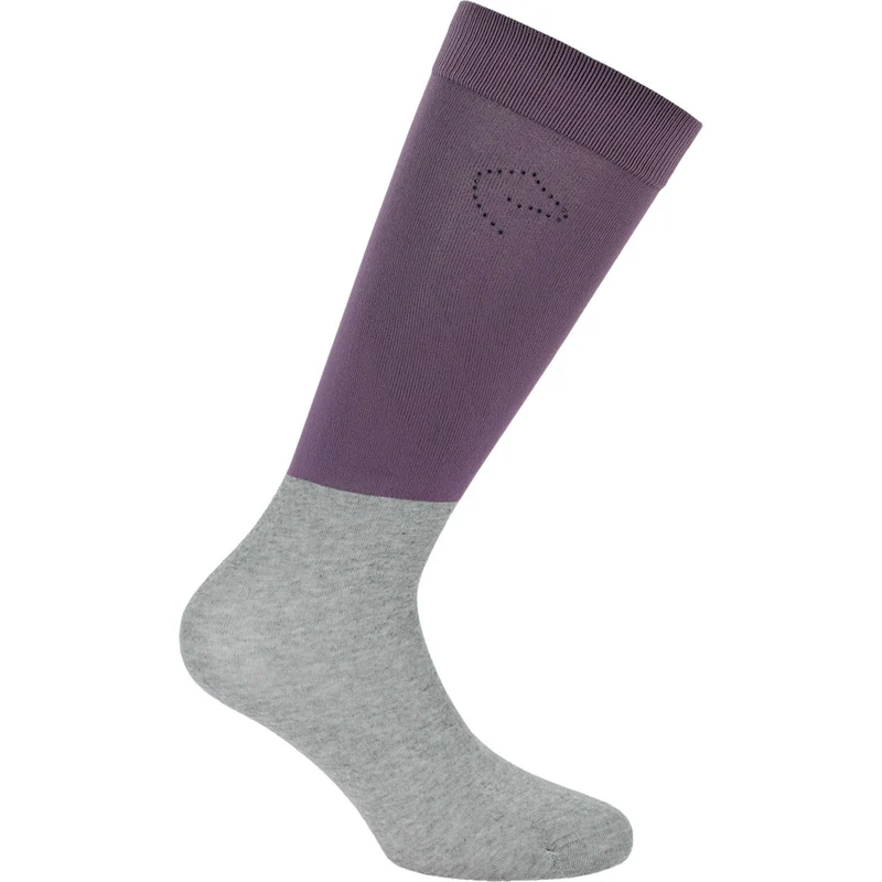 EQUITHÈME Chaussettes d'Équitation Compet Violet