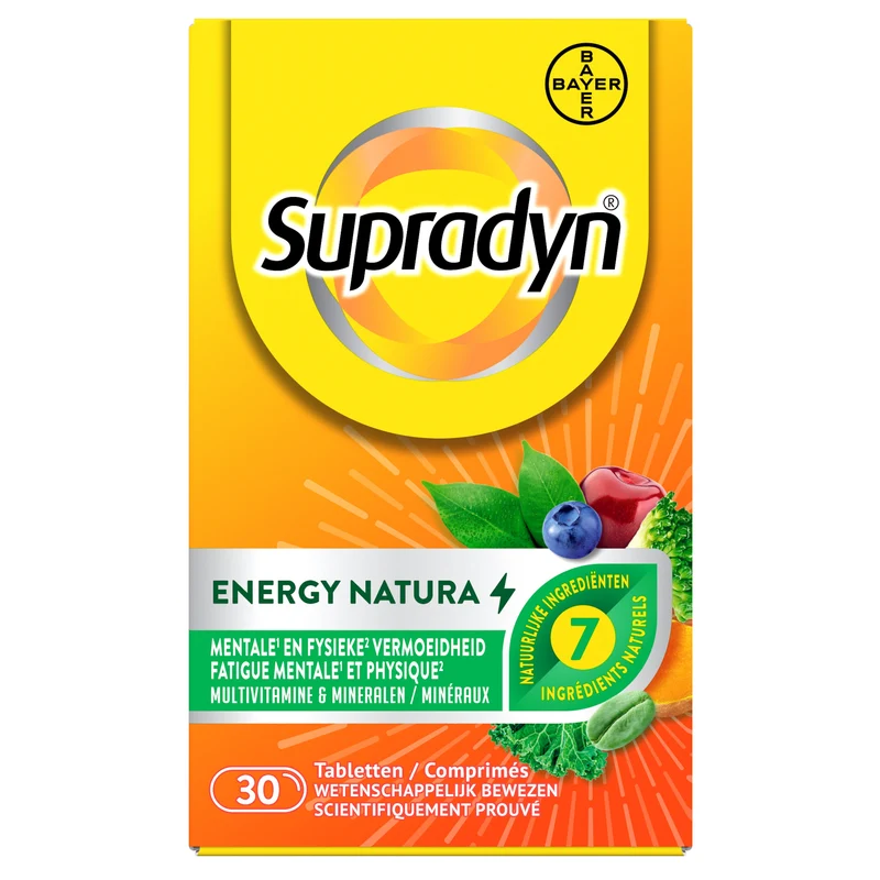 Supradyn Energy Natura | 30 filmomhulde tabletten | Multivitamine