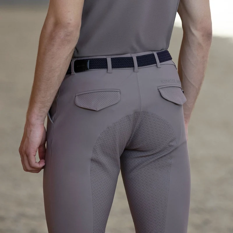 Kingsland Pantalon d'Équitation KLKoa Seamless Full Grip Brown Iron