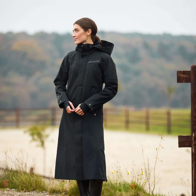 Kingsland Veste Longue KLLucia Étanche Noir