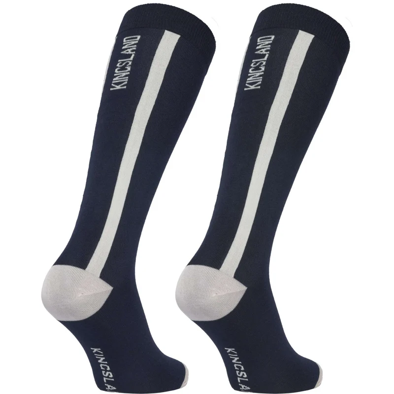 Kingsland Chaussettes d'Équitation KLLaura Coolmax 2-Pack Marin
