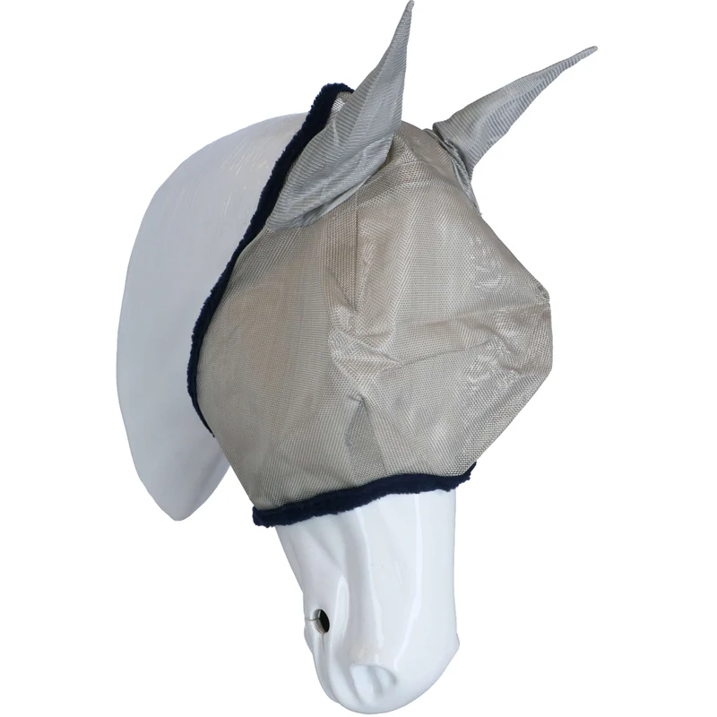 Amigo Fly Mask Argent/Bleu Marine