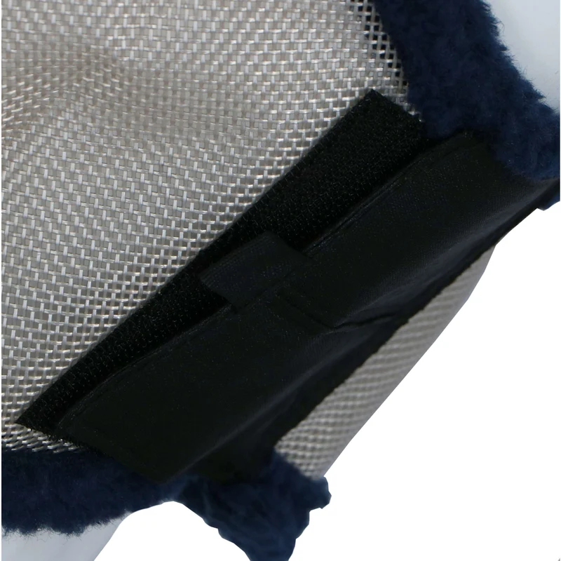 Amigo Fly Mask Argent/Bleu Marine