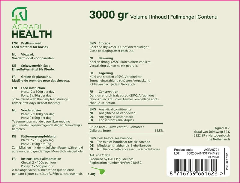 Agradi Health Psyllium