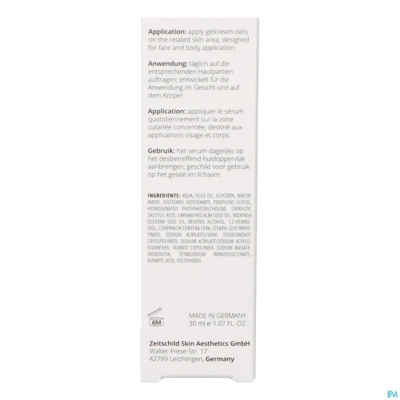 Zeitschild Derma System Clear Acne Sens.gelcr.30ml