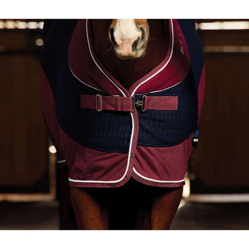 WeatherBeeta Couverture Polaire Thermo-Air Standard Neck Marine/Bordeaux