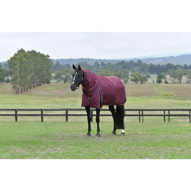 WeatherBeeta ComFiTec Essential Turnout Detach-A-Neck 220g Bourgogne/Marine