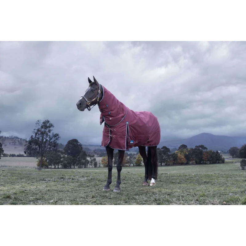 WeatherBeeta ComFiTec Essential Turnout Detach-A-Neck 220g Bourgogne/Marine