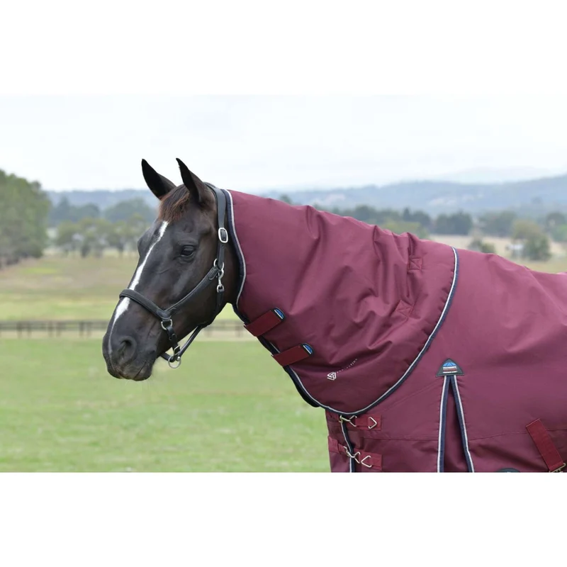 WeatherBeeta ComFiTec Essential Turnout Detach-A-Neck 220g Bourgogne/Marine