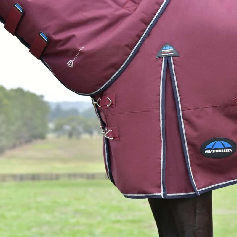 WeatherBeeta ComFiTec Essential Turnout Detach-A-Neck 50g Bourgogne/Marine