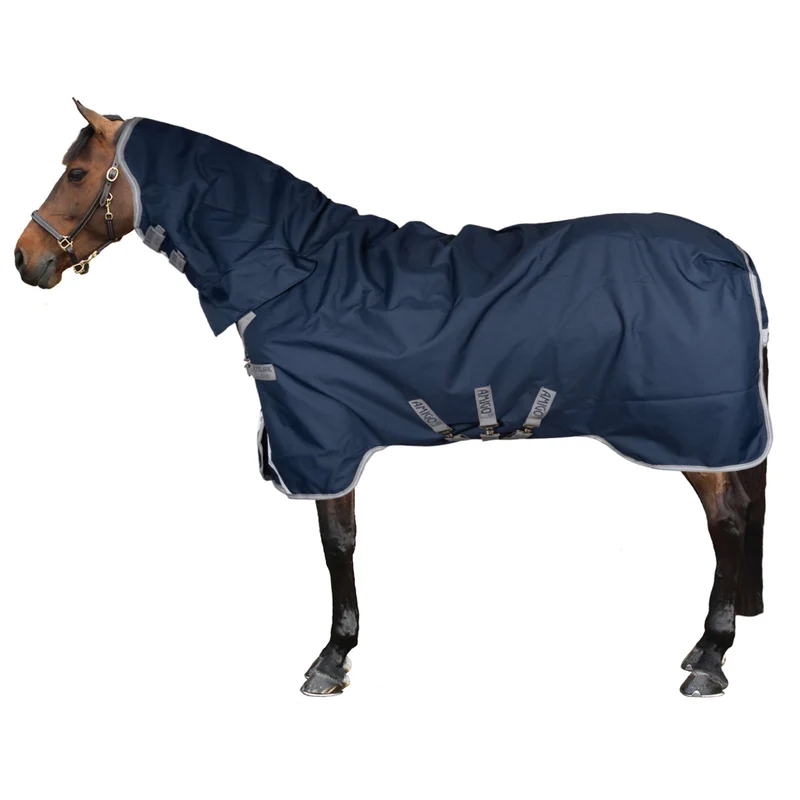 Amigo Turnout Rug Integrated 1200D 250g Navy/Titanium Grey/Silver