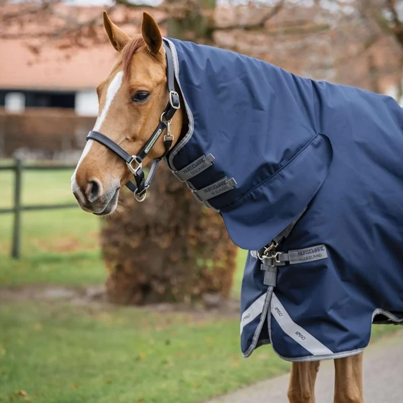 Amigo Turnout Rug Integrated 1200D 250g Navy/Titanium Grey/Silver