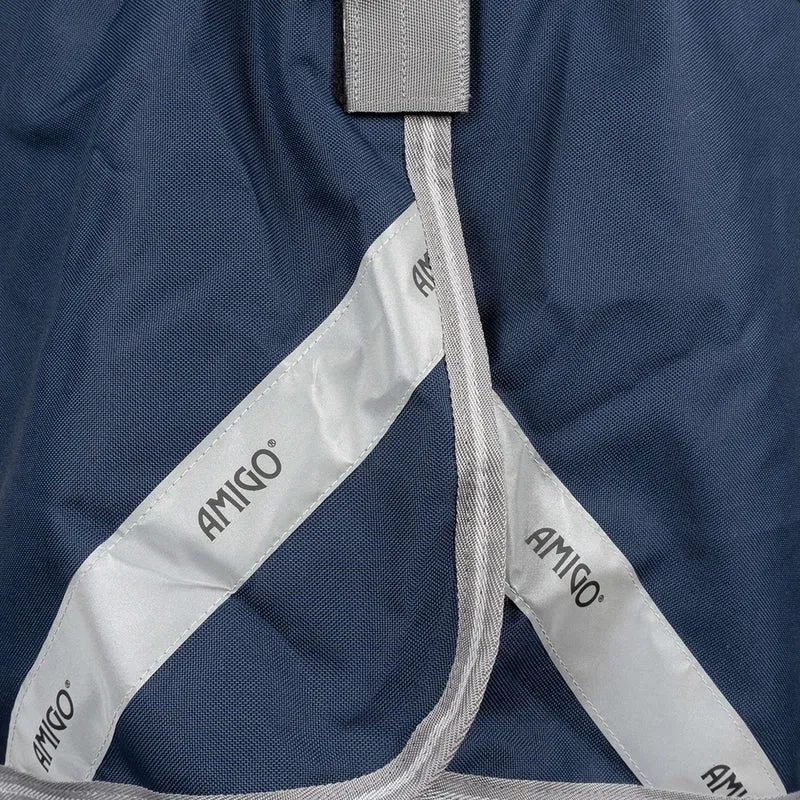 Amigo Turnout Rug Integrated 1200D 250g Navy/Titanium Grey/Silver