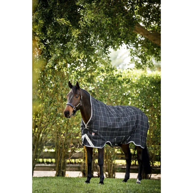 Rhino Wug Turnout Medium Varilayer 250g Black/Grey/White Check/Gray