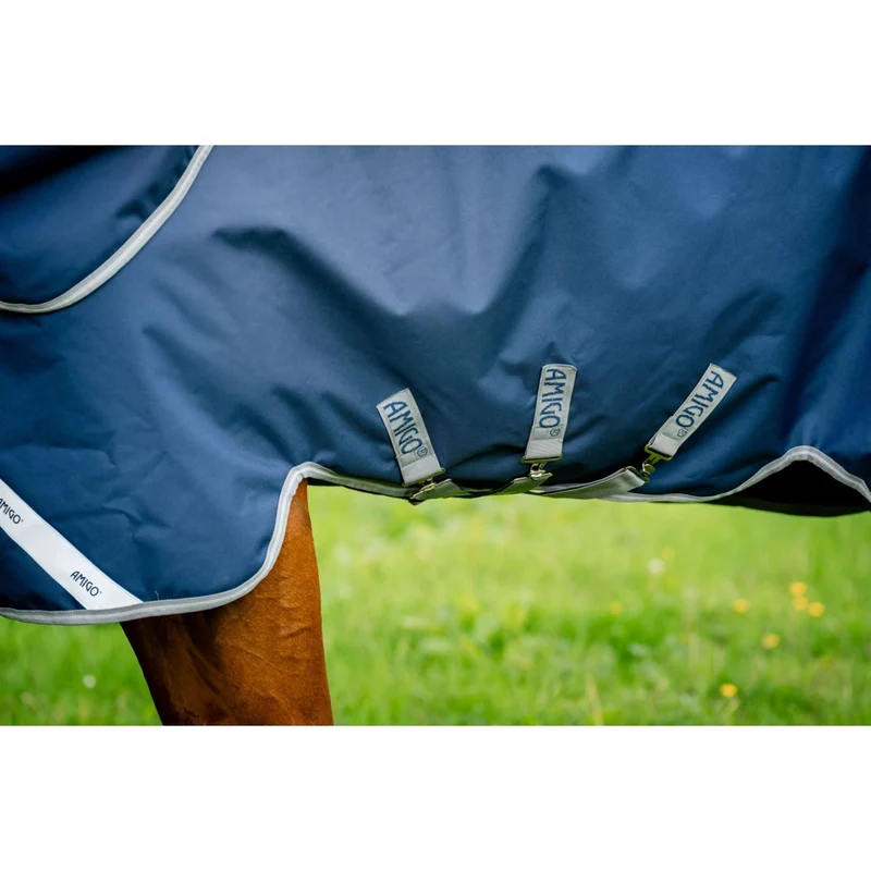 Amigo Couverture Turnout Bravo 100g Navy/Titanium Grey