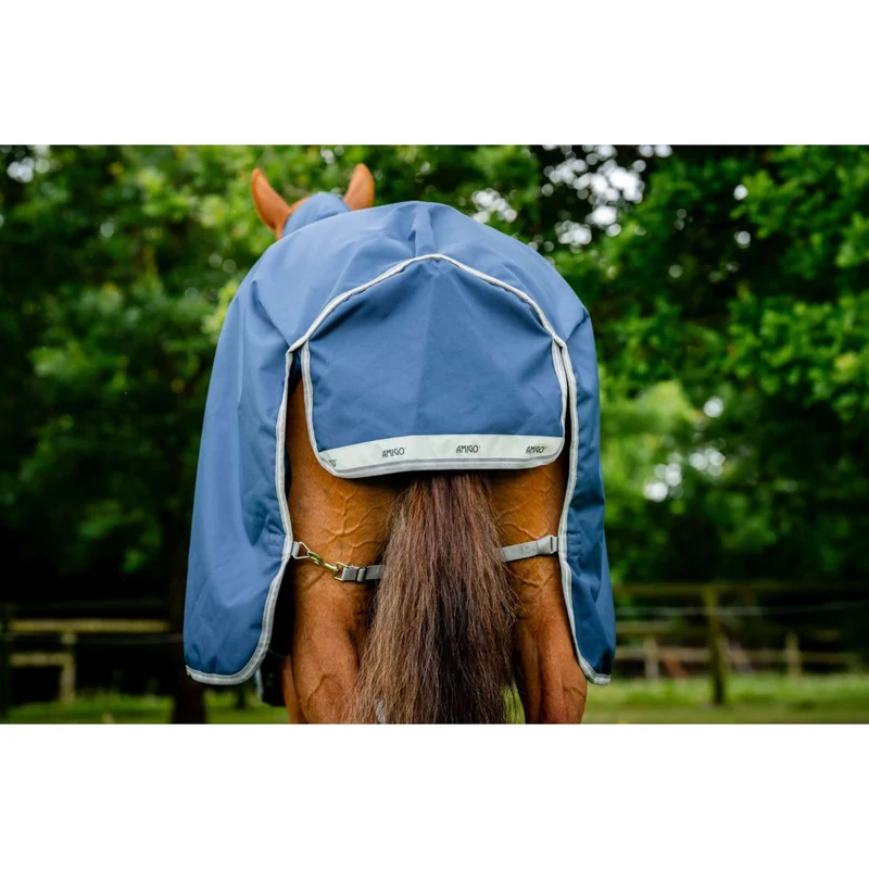 Amigo Couverture Turnout Bravo 100g Navy/Titanium Grey