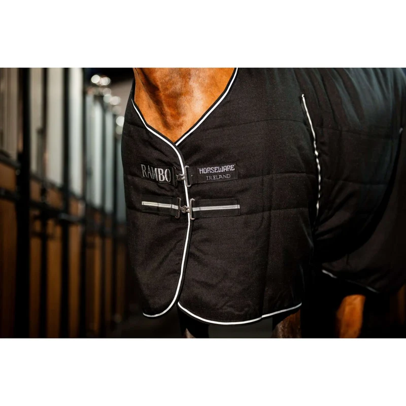 Rambo Couverture d'Écurie 200g Black/Thunderstorm Grey/Silver