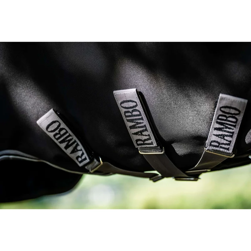 Rambo Turnout Rug 1680D Varilayer 250g Black/Thunderstorm Grey/Silver