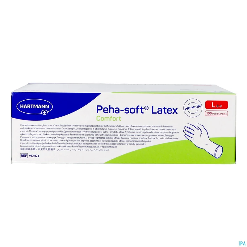 Peha Soft Handschoen Latex Comfort l 100 942023