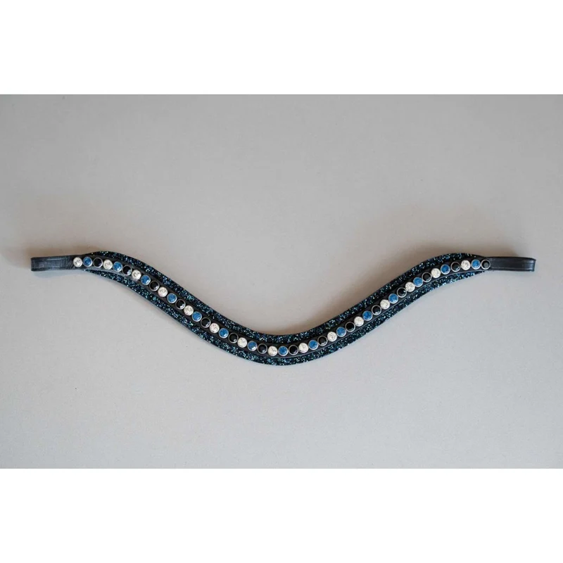 HB Showtime Frontal Rocky Glitter Noir/Marine Briller