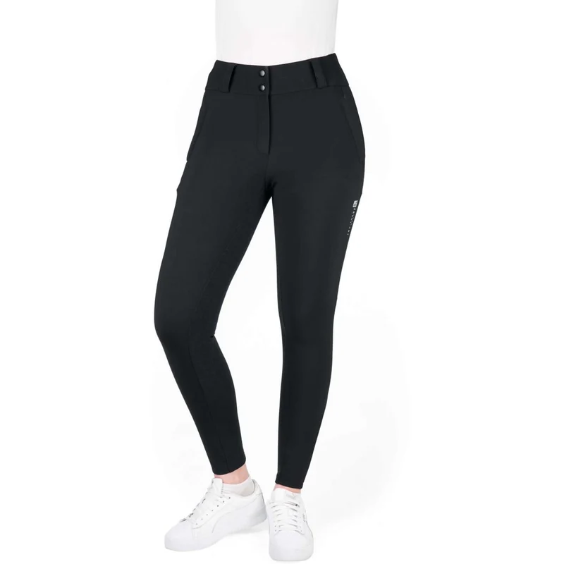 EQUITHÈME Pantalon d'Équitation Sierra Heated Full Grip Noir