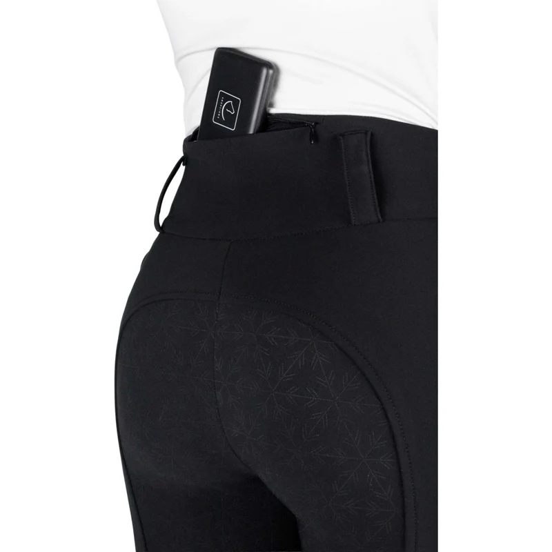 EQUITHÈME Pantalon d'Équitation Sierra Heated Full Grip Noir