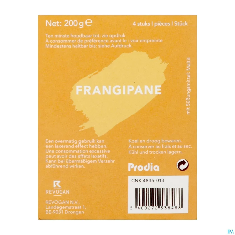 Prodia Frangipane Maltitol 200g