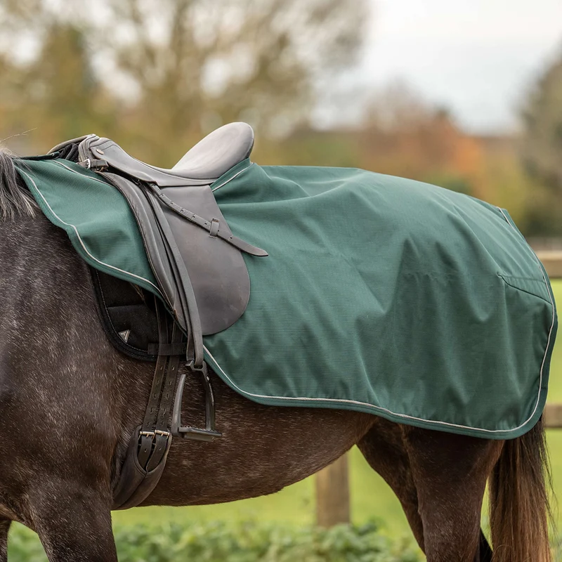Agradi Horse Couvre-reins 1200D Bande Réfléchissante Vert