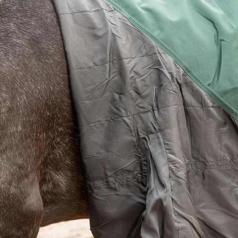 Agradi Horse Couverture d'Extérieur 1200D 0gr Bande Réfléchissante Vert