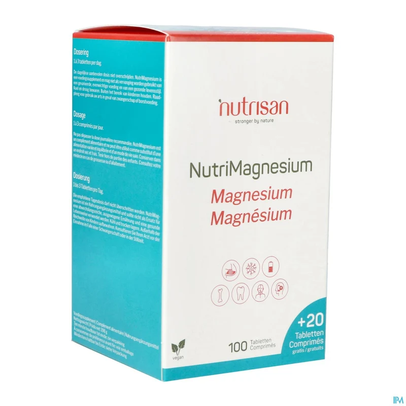 Nutrimagnesium Tabl 100 + Tabl 20 Gratis Nutrisan
