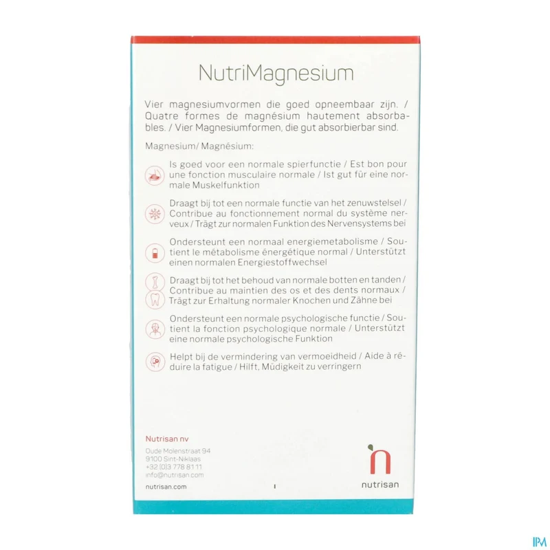 Nutrimagnesium Tabl 100 + Tabl 20 Gratis Nutrisan