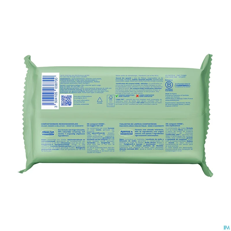 Mustela Reinigende Doekjes Geparfumeerde 60