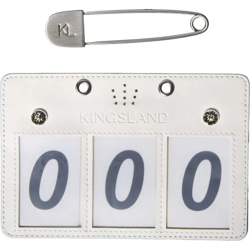 Kingsland Numéros de Dossards KLMaddie 3 Chiffres Blanc