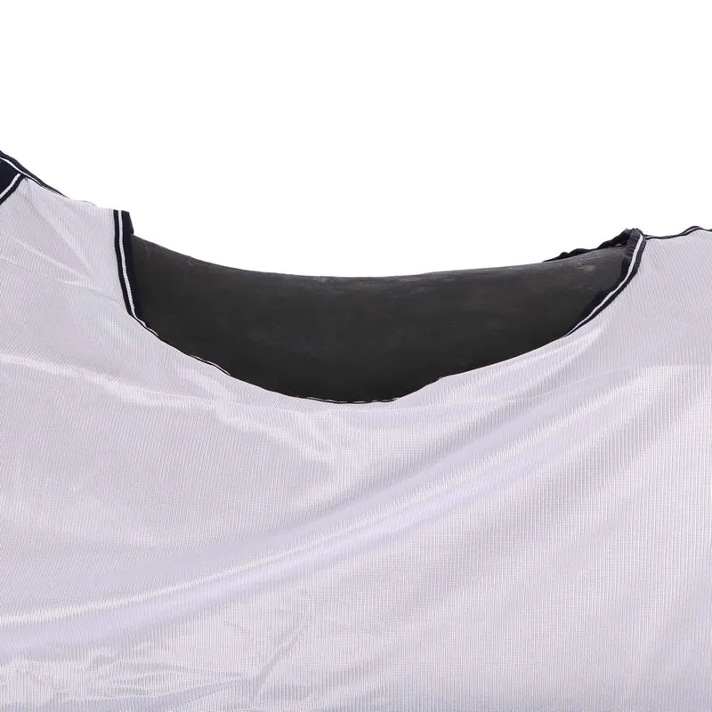 HORKA Couverture Anti-Mouches Mesh Fixe Cou Blanc