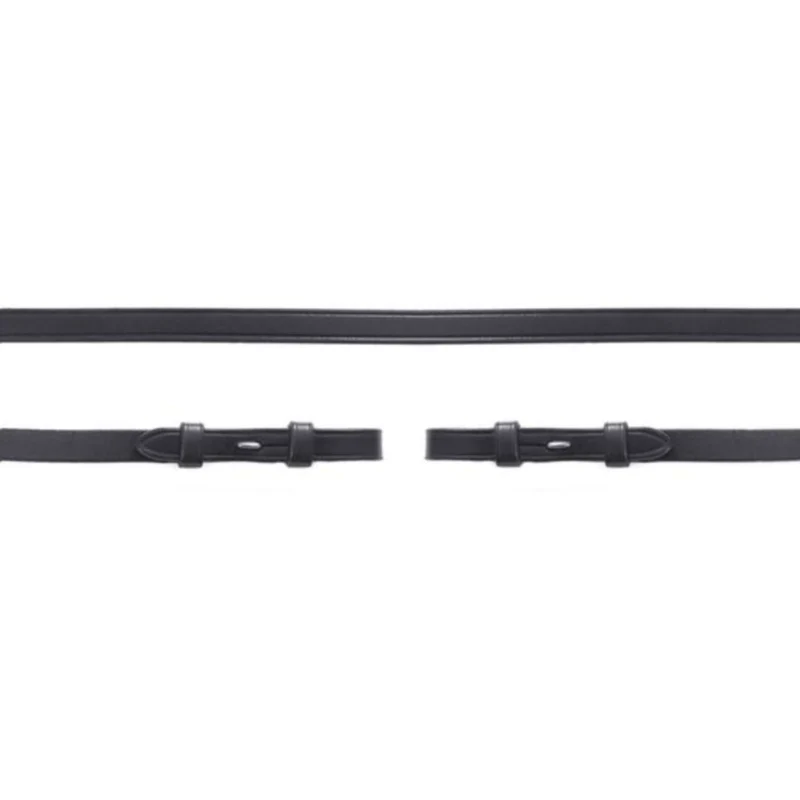 Schockemöhle Rênes de Filet Cuir Noir/Argent