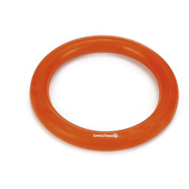 Beeztees Anneau Caoutchouc Massif Orange