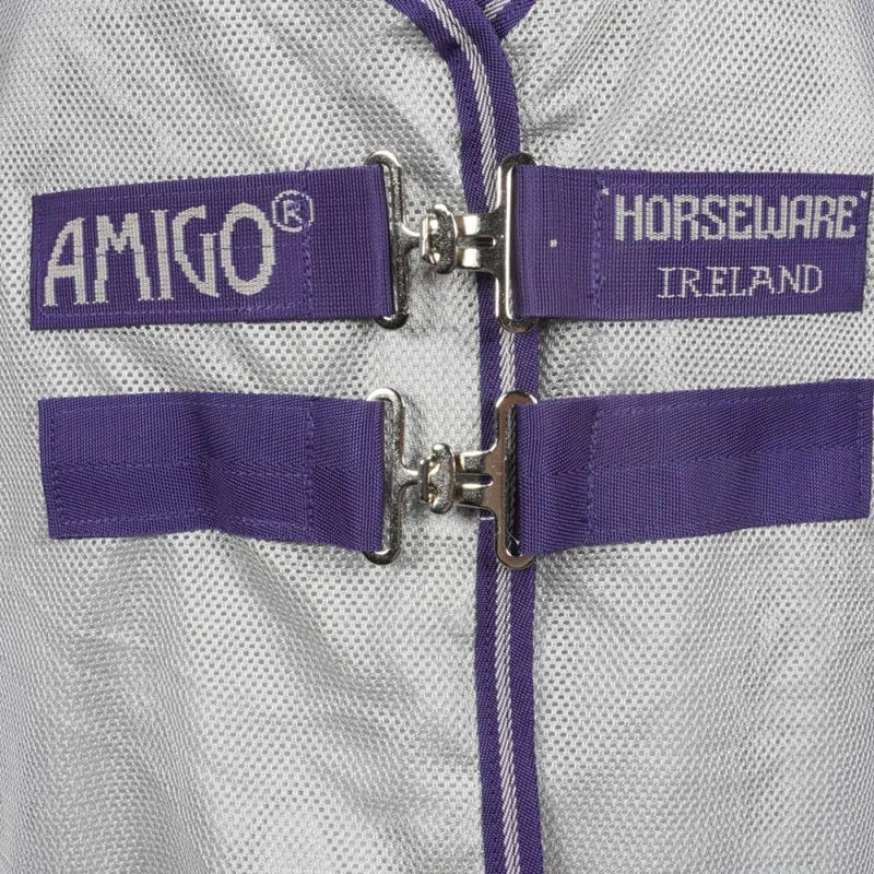 Amigo Couverture d'Été Airflow Navy Check/Atlantic Blue