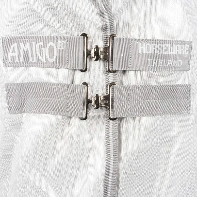 Amigo Couverture Anti-Mouches Integrated Argent/Gris Titane/Argent