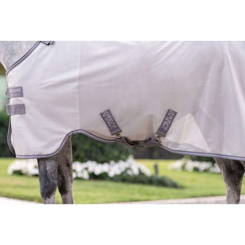 Amigo Bug Rug Plus Pony Argent/Gris Titane/Argent