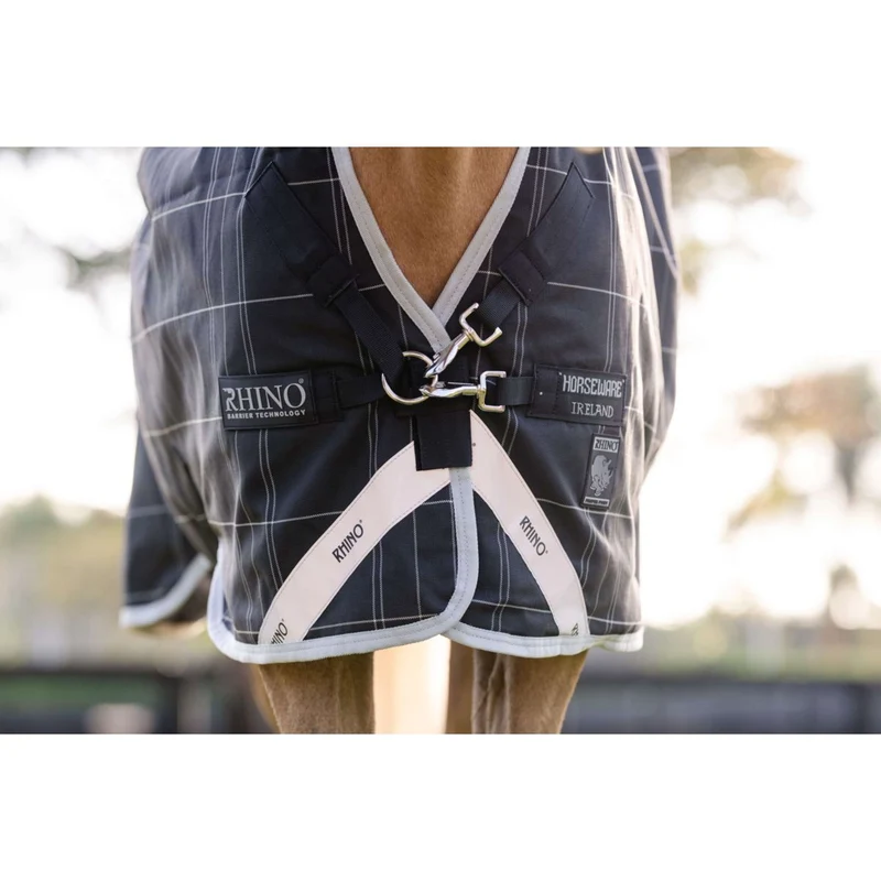 Rhino Wug Turnout Pony 0g Noir/Gris/Blanc Chk/Gris