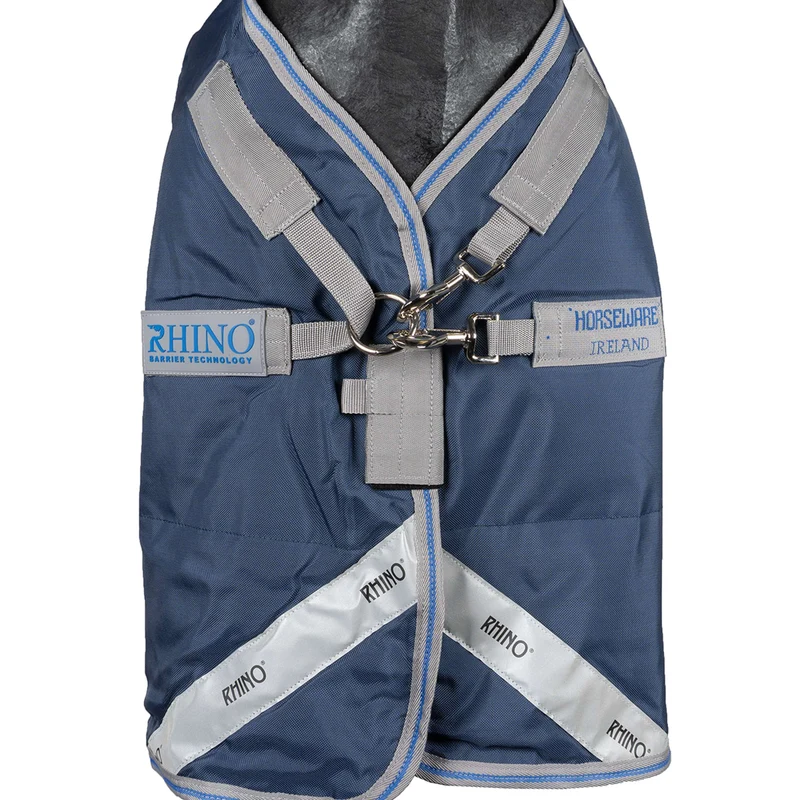 Rhino Chemise Turnout 100g Bleu marine/Gris titane/Bleu classique
