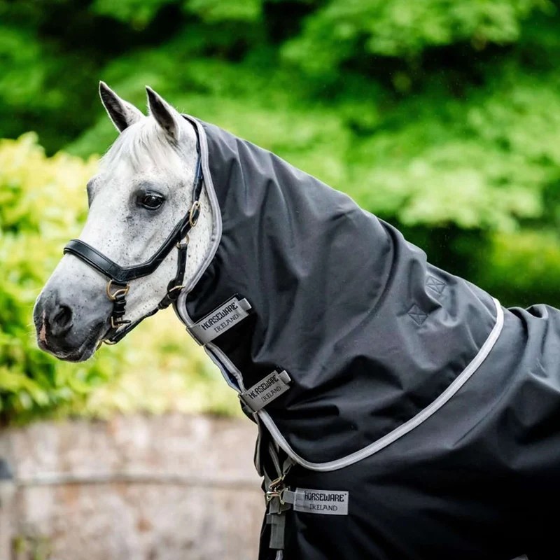 Amigo Chemise Turnout 1200D Plus 100g Noir/Gris Titane/Argent