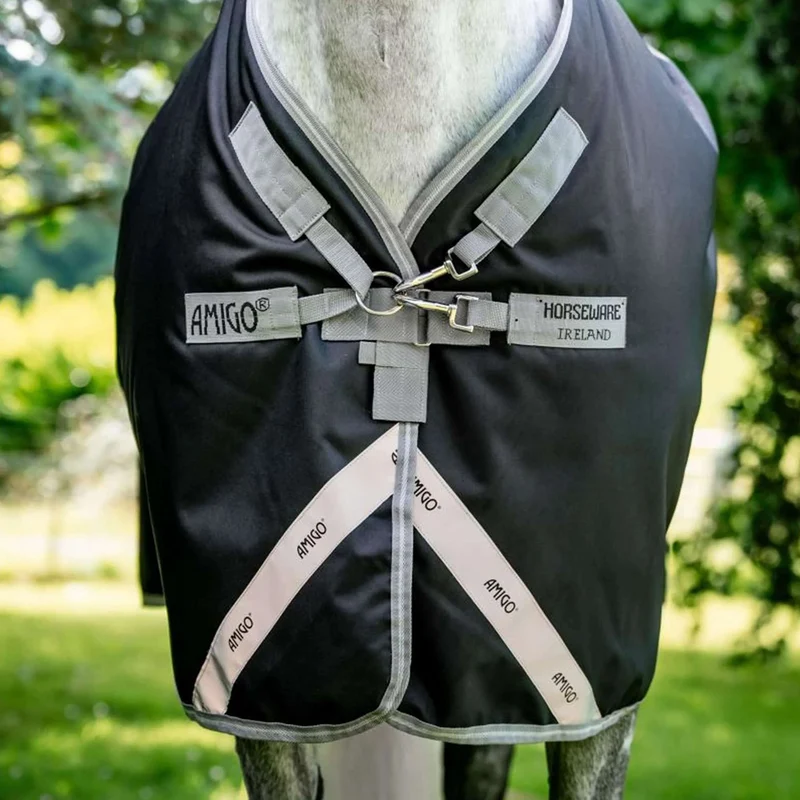 Amigo Couverture Turnout Bravo 100g Black/Titanium Grey