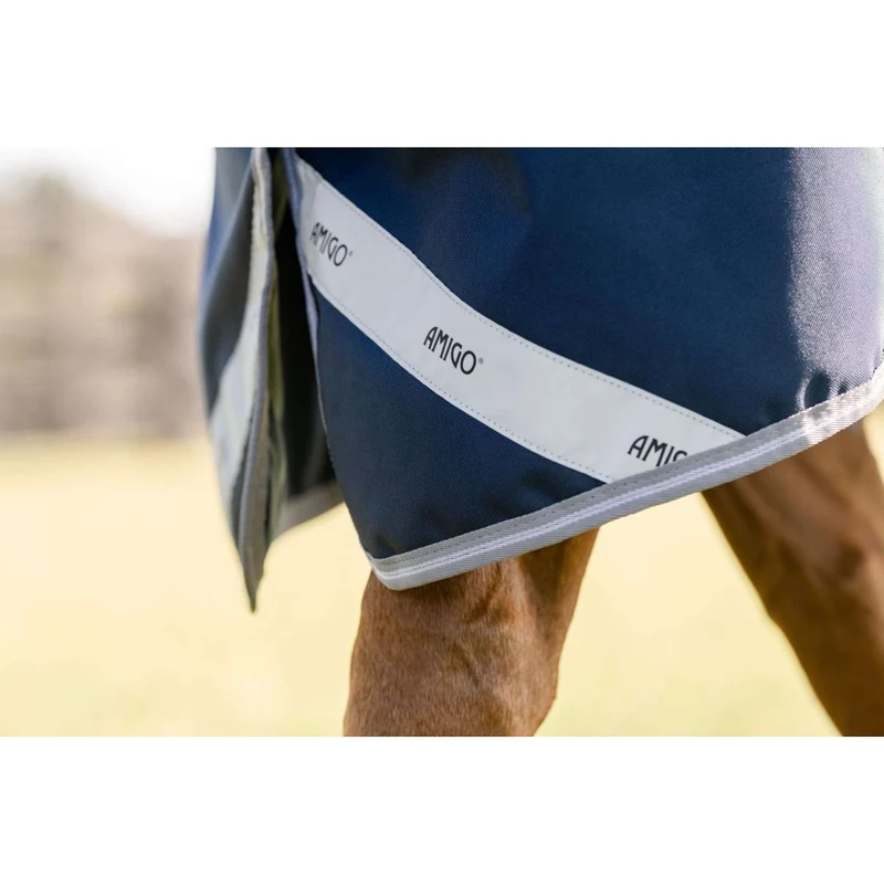 Amigo Couverture Turnout Bravo 100g Navy/Titanium Grey