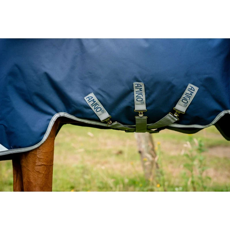 Amigo Couverture Turnout Bravo 100g Navy/Titanium Grey