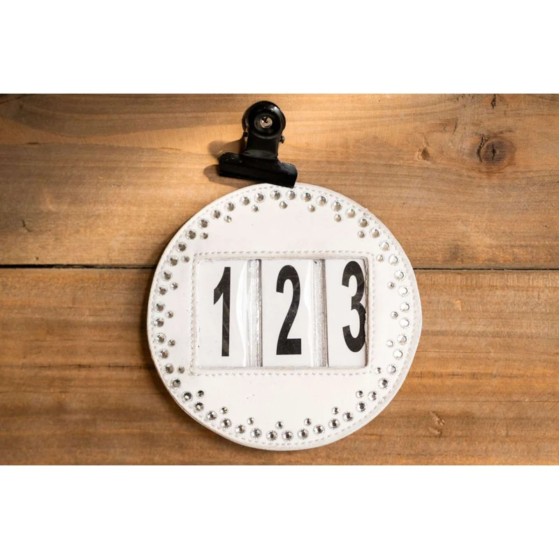HB Numéros de Concours Hot Fix Blanc