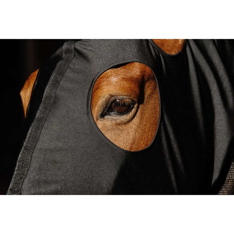 EQUITHÈME Protecteur de cou Lycra/Mesh Noir
